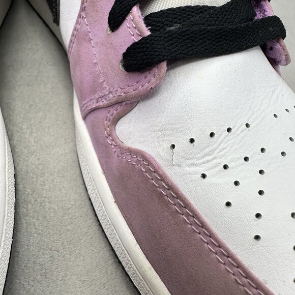 Mens Size 11 Nike Air Jordan 1 Low SE 'Violet Shock' Shoes Light Purple 2021 - Picture 3 of 9
